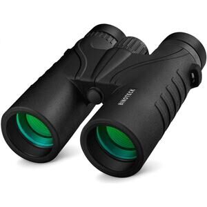 10x42 Binoculars for Adults HD Roof BAK4 Prism Lens for Sports with Carrying Bag